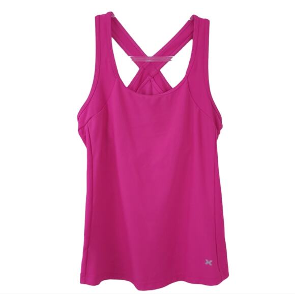 Xersion Tops - Xersion Racerback Tank Medium Hot Pink Built in Bar, Barbiecore Athleticwear